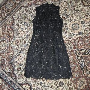 Gracia black lace overlay dress. Women's small